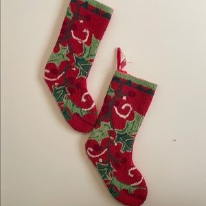 Two Beautiful Holly Stockings